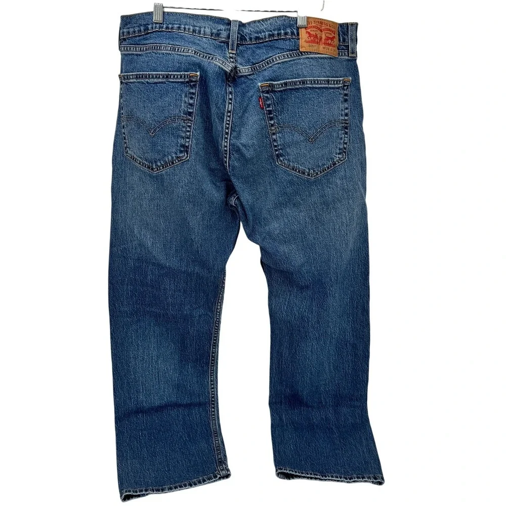 Levi's 505 Jeans Mens 36x30 (36x29 ACTUAL) Regular Fit Straight Leg Blue Denim‎